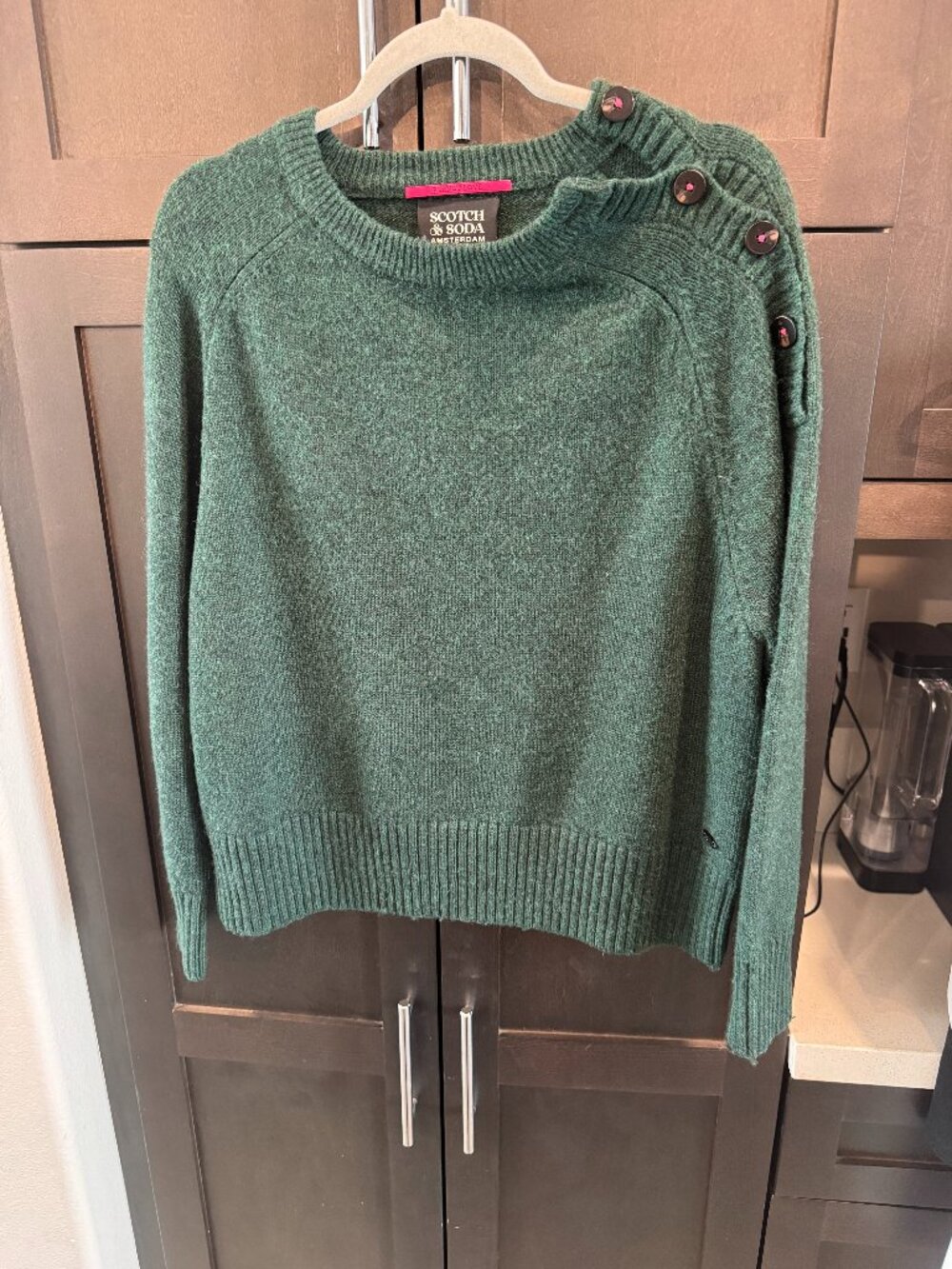 Scotch and Soda brand green heather sweater
